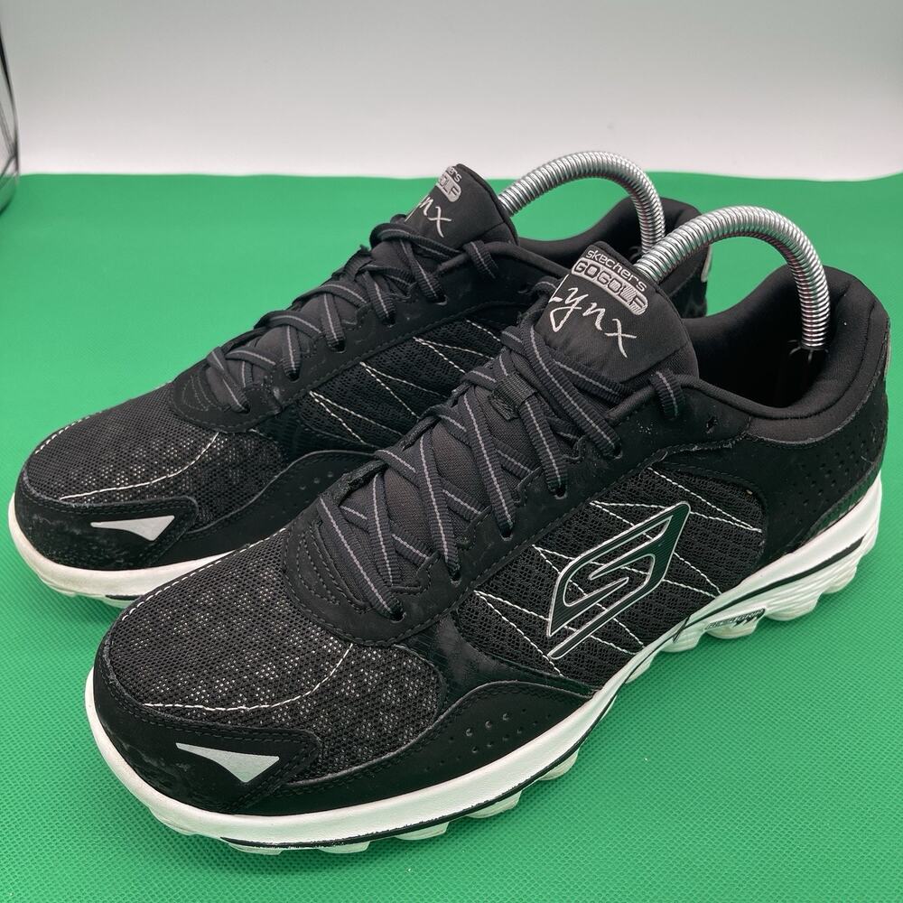 Skechers GO GOLF Lynx GOwalk 2 Flash Black White Athletic Shoes Women’s Size 10